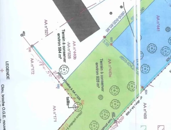 Terrain 928 m² Sevrey