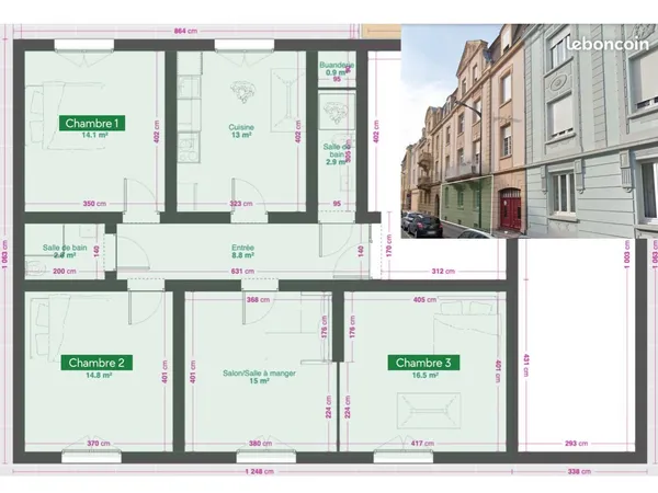Loue appartement en colocation
