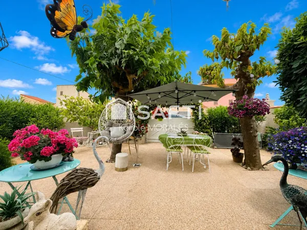 LE BARCARES (66), MAISON DE T2 DE 56 M2, AVEC MAGNIFIQUE JARDIN, STATIONNEMENTS, 2 MIN DE LA PLAGE