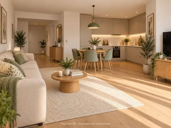 Appartement 2 pièces 45 m²