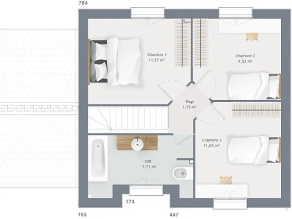 Maison neuve 5 pièces 80 m²