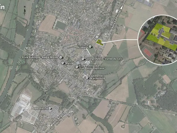 Terrain 284 m² Seiches Sur Le Loir