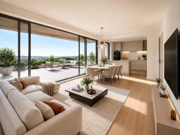 MAGNIFIQUE T4 EN ATTIQUE - TERRASSE DE 100M2 - AU PIED DU TRAM ET DU CENTRE VILLE