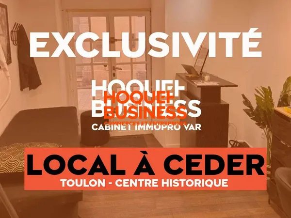Local commercial à céder Toulon quartier des Arts
