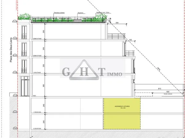 Immeuble 610 m²