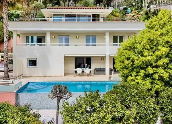 Exclusivite - Eze Magnifique Villa Contemporaine, Piscine, Vue Mer Panoramique, Garage, Roof Terrass