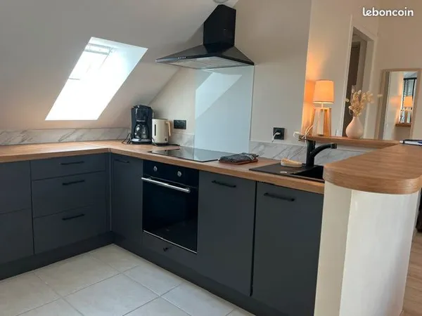 A LOUER - Meublé , T2, 34m2 - Saint Méloir des Ondes 35350
