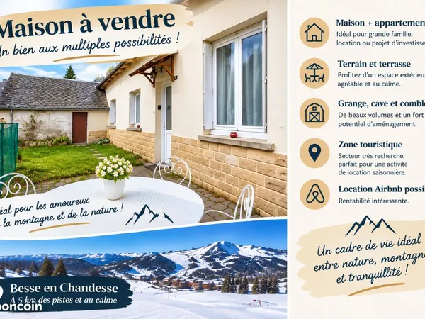 2 maisons à vendre à Besse