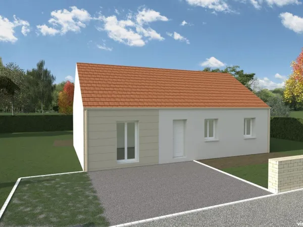 Terrain + maison 88 m²