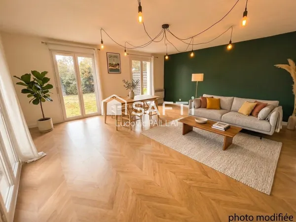 Maison 5 pièces avec grand jardin et en très bon état