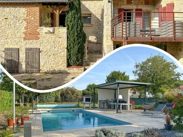 Dpt Lot et Garonne (47), à vendre MONTAYRAL propriete P7 de 125 m² - Terrain de 1 106 m²