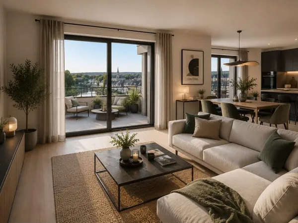 COMPIÈGNE / VENETTE - 3 PIECES DERNIER ÉTAGE AVEC TERRASSE PLEIN SUD-OUEST