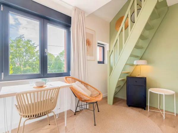 Loue superbe T1 bis Meublé - Lille Lomme Euratechnologie (59) - 23m²