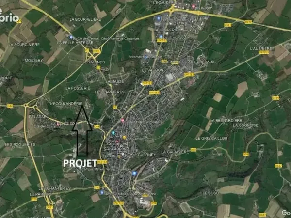 Quartier de l'écoulanderie, terrain à bâtir de 502m², avec superbe vue