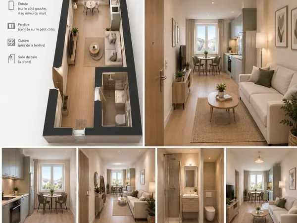 Studio rénové Lyon 6