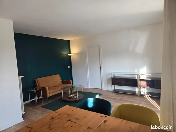 Location 2 pièces meublé 45m2 Lumineux
