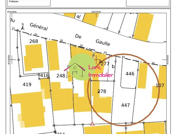 Terrain en individuel 340 m²