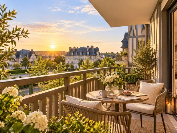DEAUVILLE - À 300 m de la place Morny, superbe T2 avec balcon plein sud-ouest
