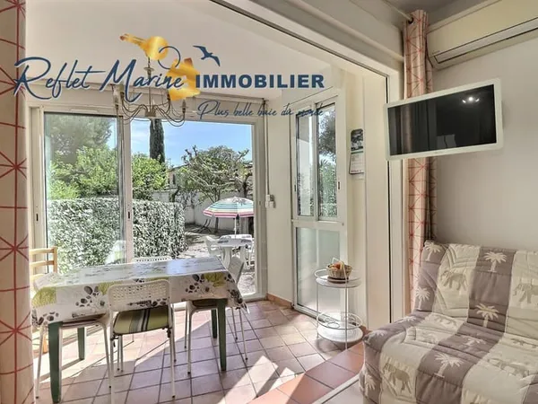 LA CIOTAT quartier clos des plages T1/2 avec 100mé de jardin