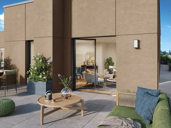 Appt type F5 avec grandes terrasses et deux parkings - 502 883€