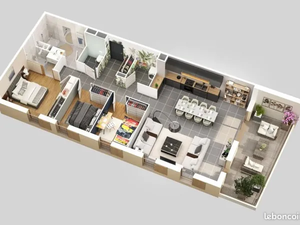 Appartement 101 m² Beaumont Les Valence