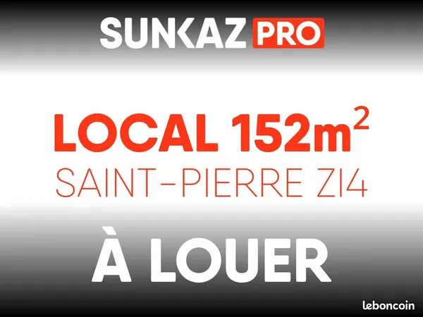 Local 152 m² Saint-Pierre