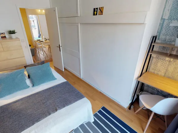 Loue chambre en colocation dans appartement