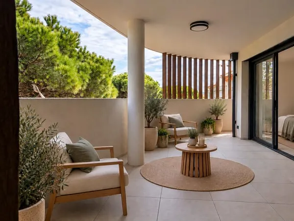 Appartement contemporain en première ligne face à la Méditerranée