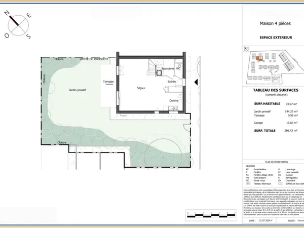 Villa Duplex 4 pièces de 93.96 m² - Loisin