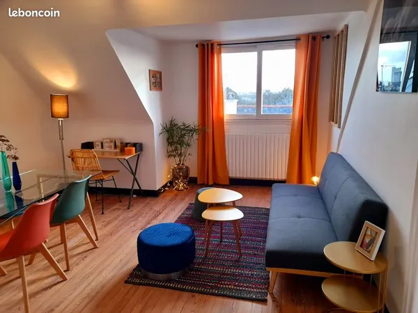 Appartement T2 meublé lumineux, idéalement situé et tout équipé