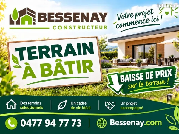 Terrain 666 m² Chazelles Sur Lyon