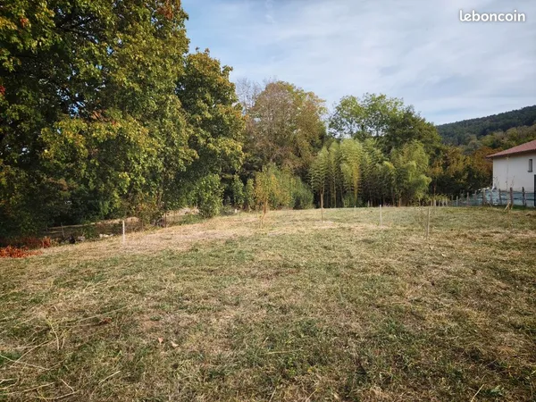 Terrain à bâtir 1 200 m² à Meillonnas - viabilités en bordure