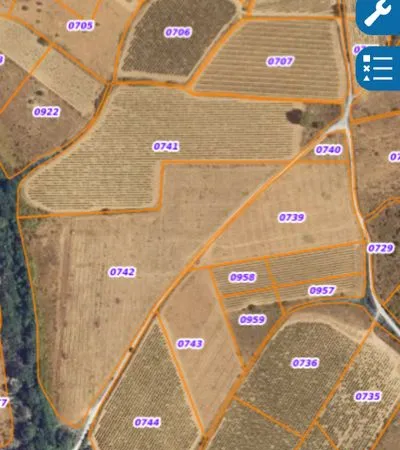 Vent parcelle terrain agricole