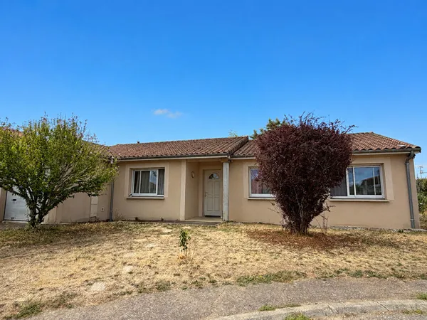 Maison plain-pied 102m² - 4 chambres - jardin - garage