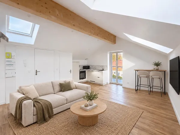 Appartement T2 - 66 m² au sol - Dernier étage avec balcon