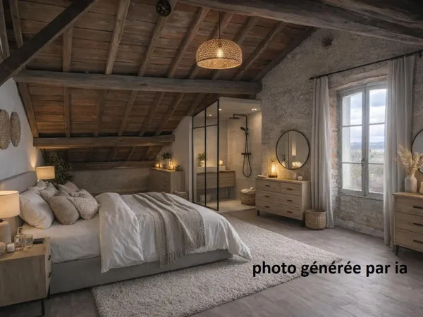 Appartement en duplex dans une petite copropriété avec parking