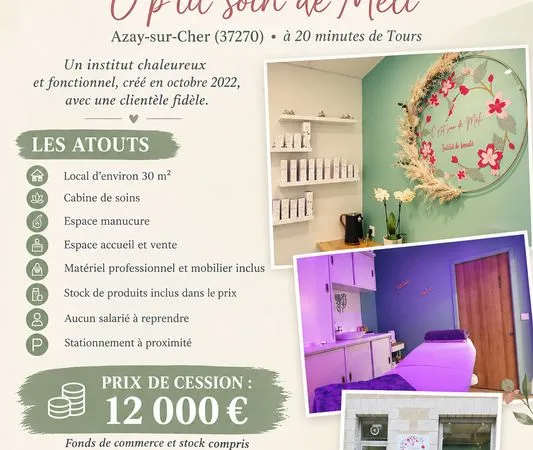 A vendre fonds de commerce institut de beauté