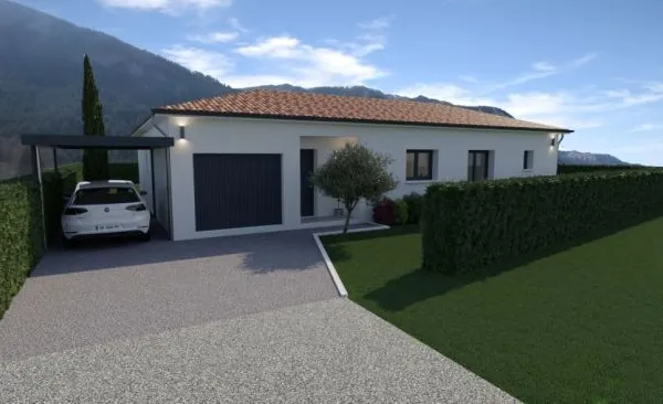 Maison neuve de plain-pied de 90 m² avec terr...