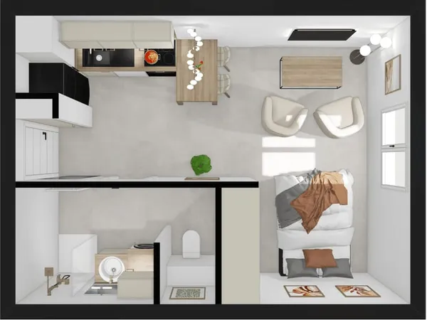 Appartement 1 pièce 29 m²