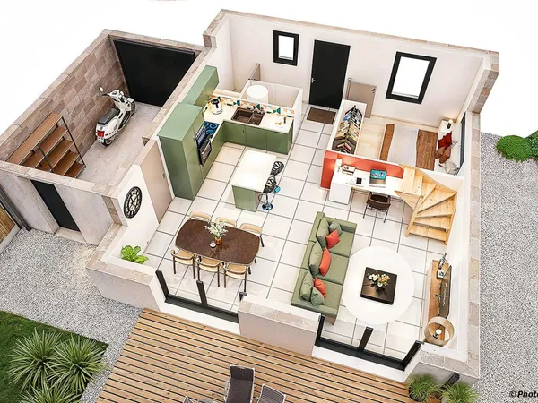 Terrain + maison 91 m²