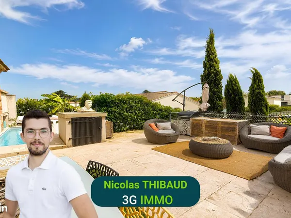 Duplex avec piscine, grande terrasse et sous-sol d'env 40m²