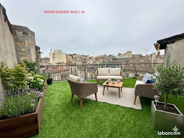 Bordeaux Victoire - Lot de 3 studios + toit-terrasse, 2 loués, 1 libre, idéal investisseur
