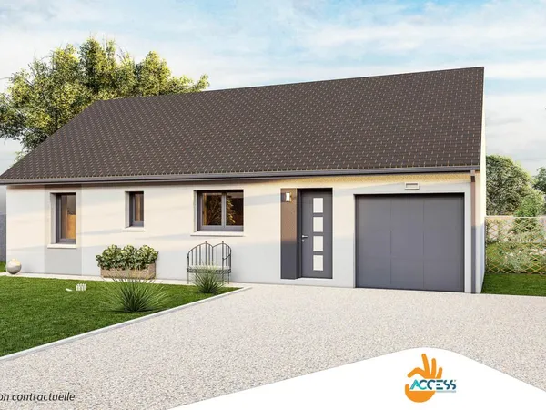 Terrain + maison 82 m²