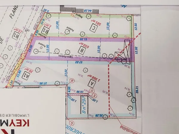 Terrain 1368 m² LES AGEUX