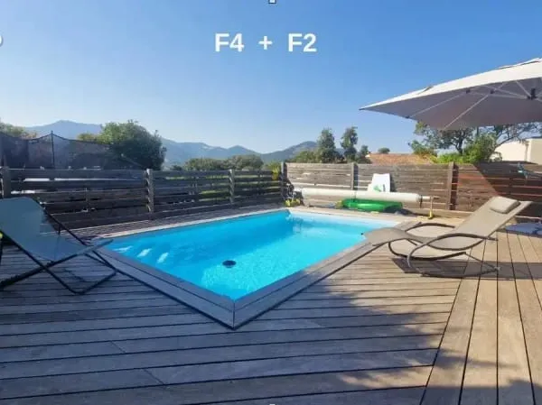 Villa F4 + F2 avec piscine à 10 mn de Porticcio