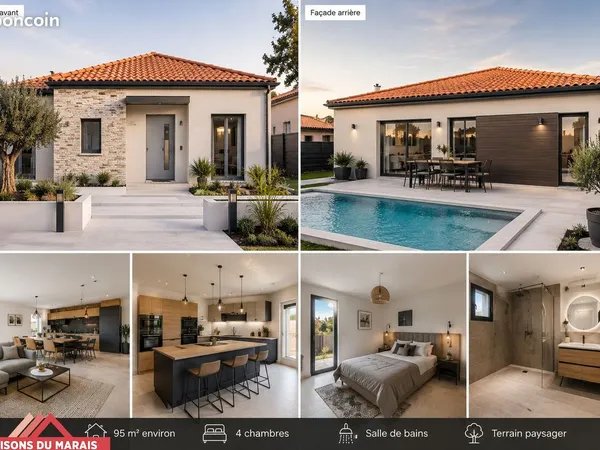 Maison 95 m² avec terrain à SAINTE-SOULLE
