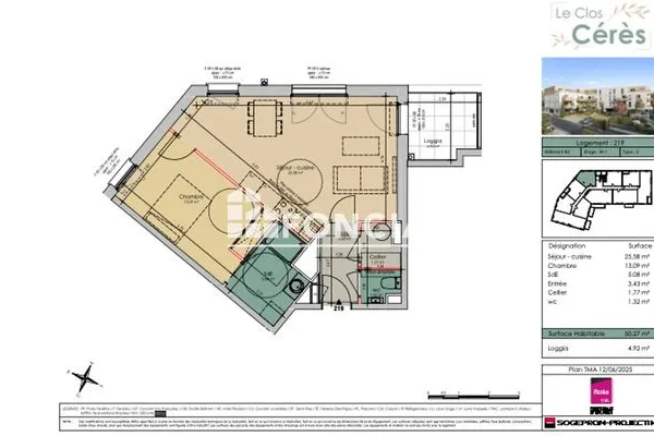 Appartement 2 pièces 50 m²