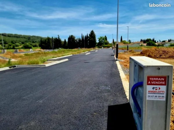 Terrain 437 m² Lignan Sur Orb