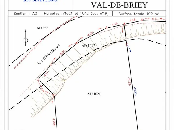 Terrain constructible en vente à Val de Briey lot N°18
