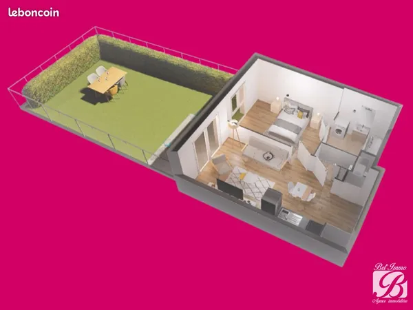 Appartement 2 pièces 40 m²